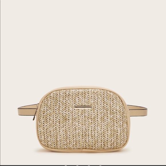 rattan fanny pack